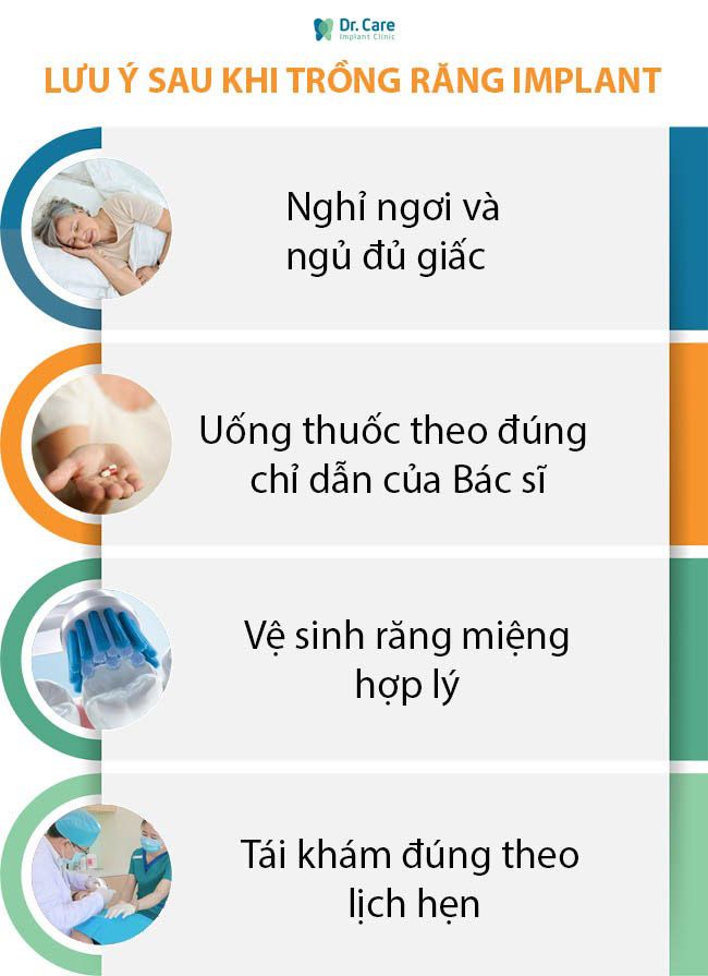 Những lưu ý Cô chú, Anh Chị nên chú ý và tuân theo khi trồng răng implant