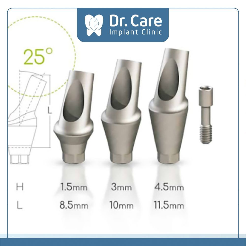 Abutment Implant là bộ phận gắn kết trụ Implant và mão răng sứ