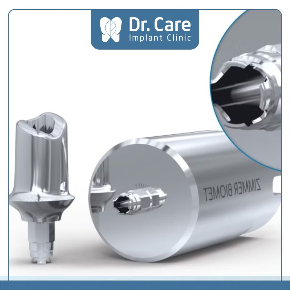 Abutment Implant thường được cấu tạo từ Titan hoặc quý kim, những vật liệu lành tính và dễ dàng tương thích với nướu răng, không gây ra bất kỳ kích ứng nào