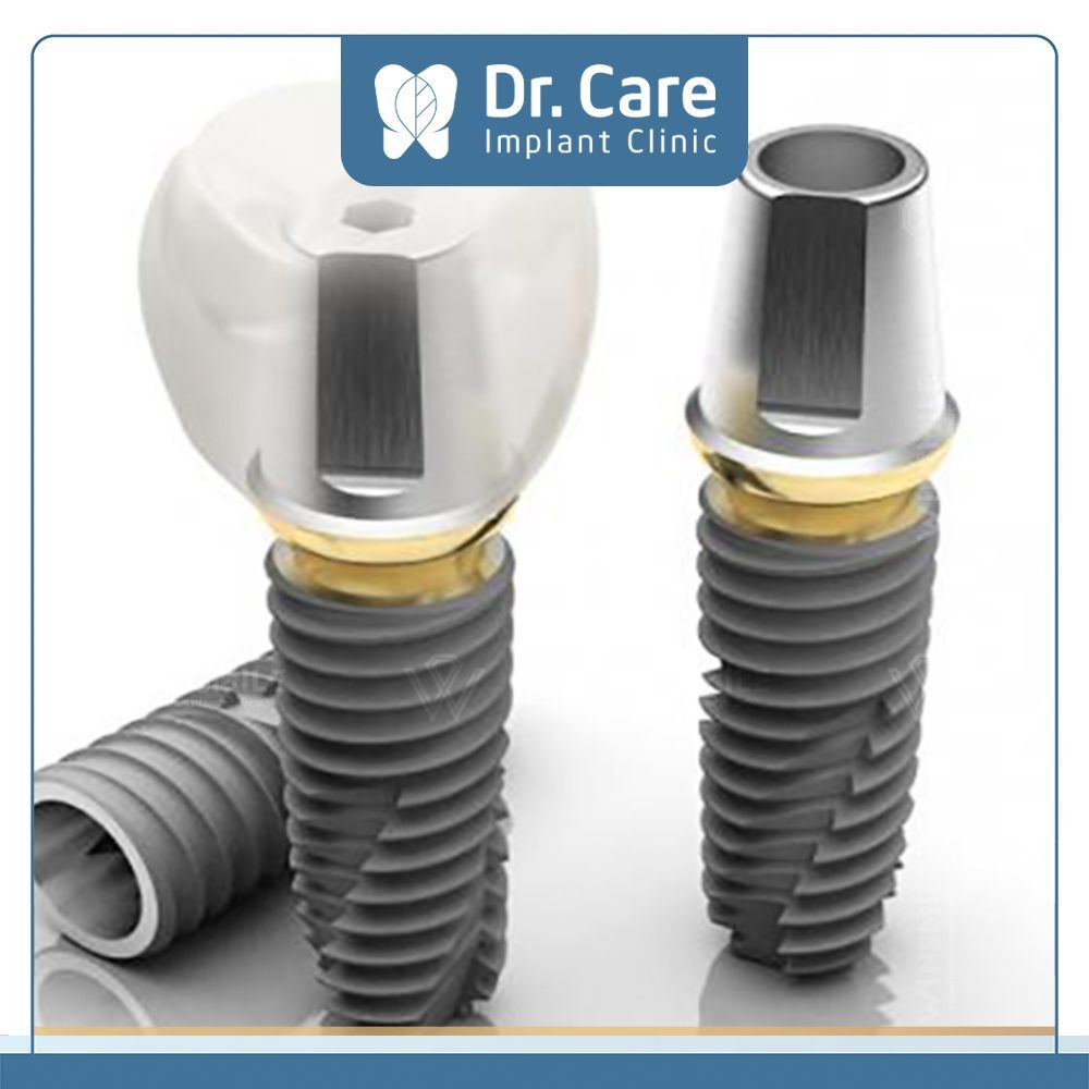 Dòng trụ Implant Mỹ Dentium được thiết kế nổi bật với mười vòng xoắn, dạng hình nón, tạo sự khít sát chặt chẽ