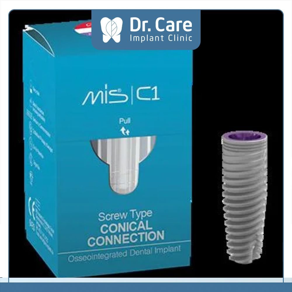 Trụ Implant MIS C1 thiết kế cung cấp một sự kết hợp độc đáo của phẫu thuật và lợi ích phục hồi