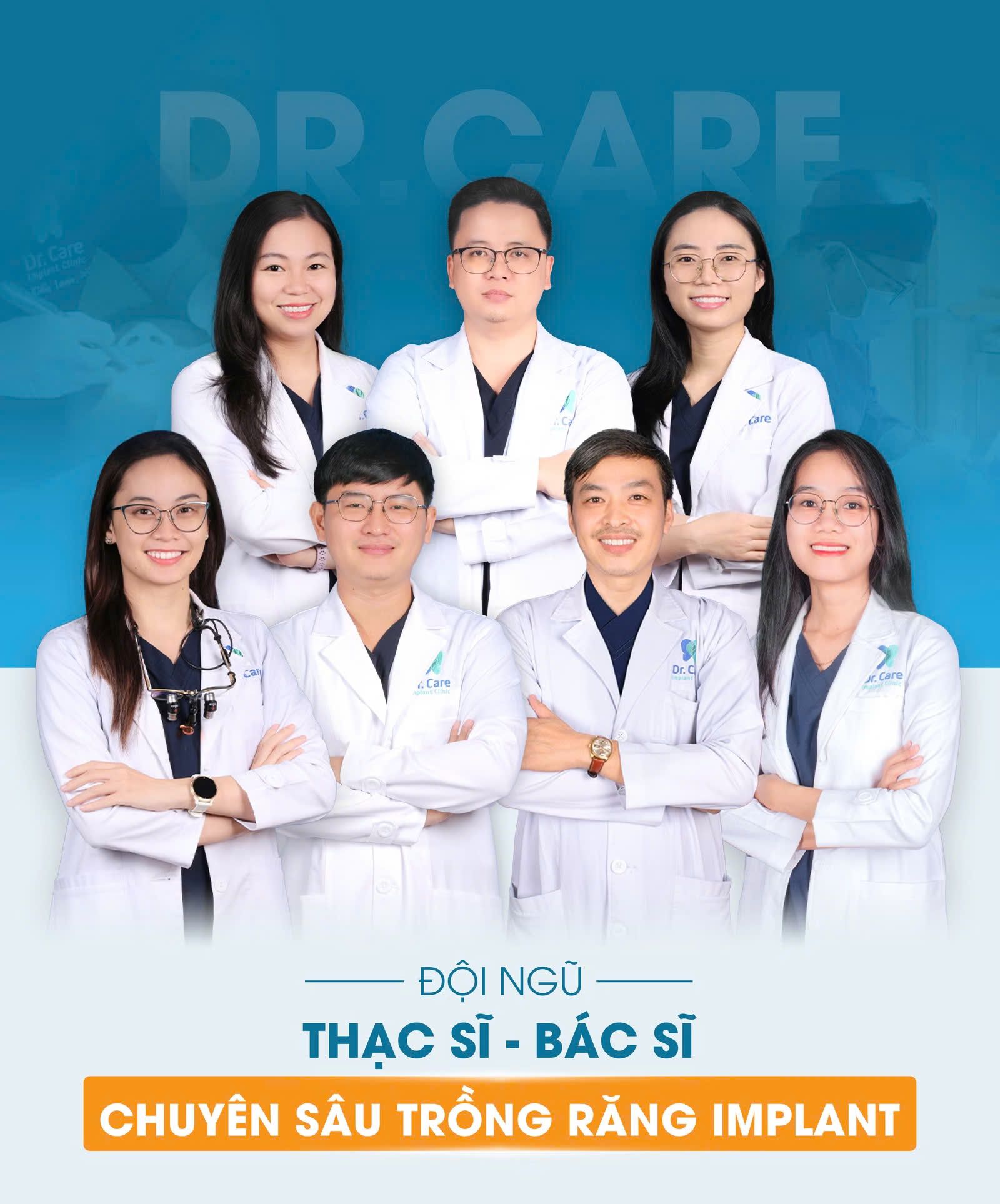 Đội ngũ bác sĩ nha khoa Dr. Care Implant Clinic