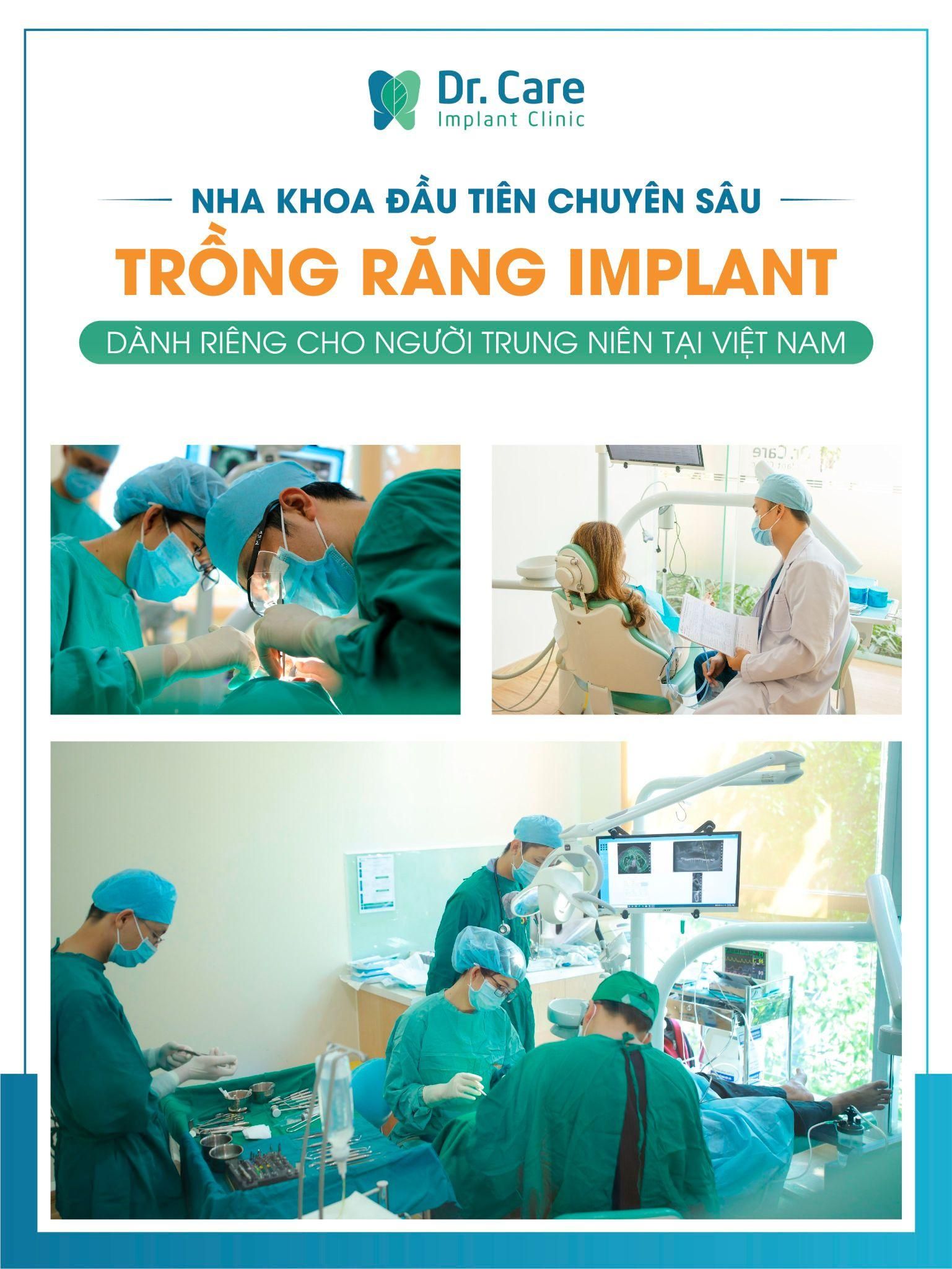 Nha khoa chuyên sâu trồng răng Implant - Dr.Care Implant Clinic