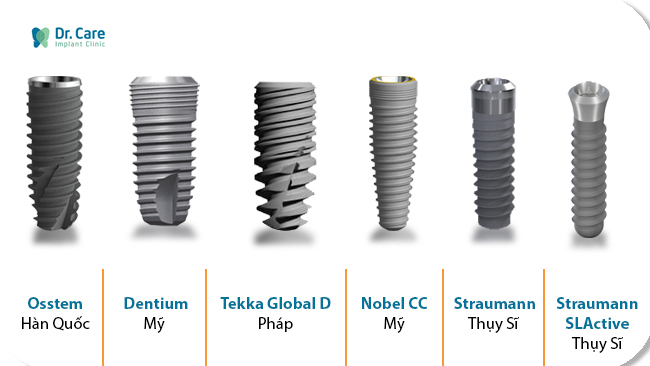 Sử dụng dòng trụ Implant chính hãng