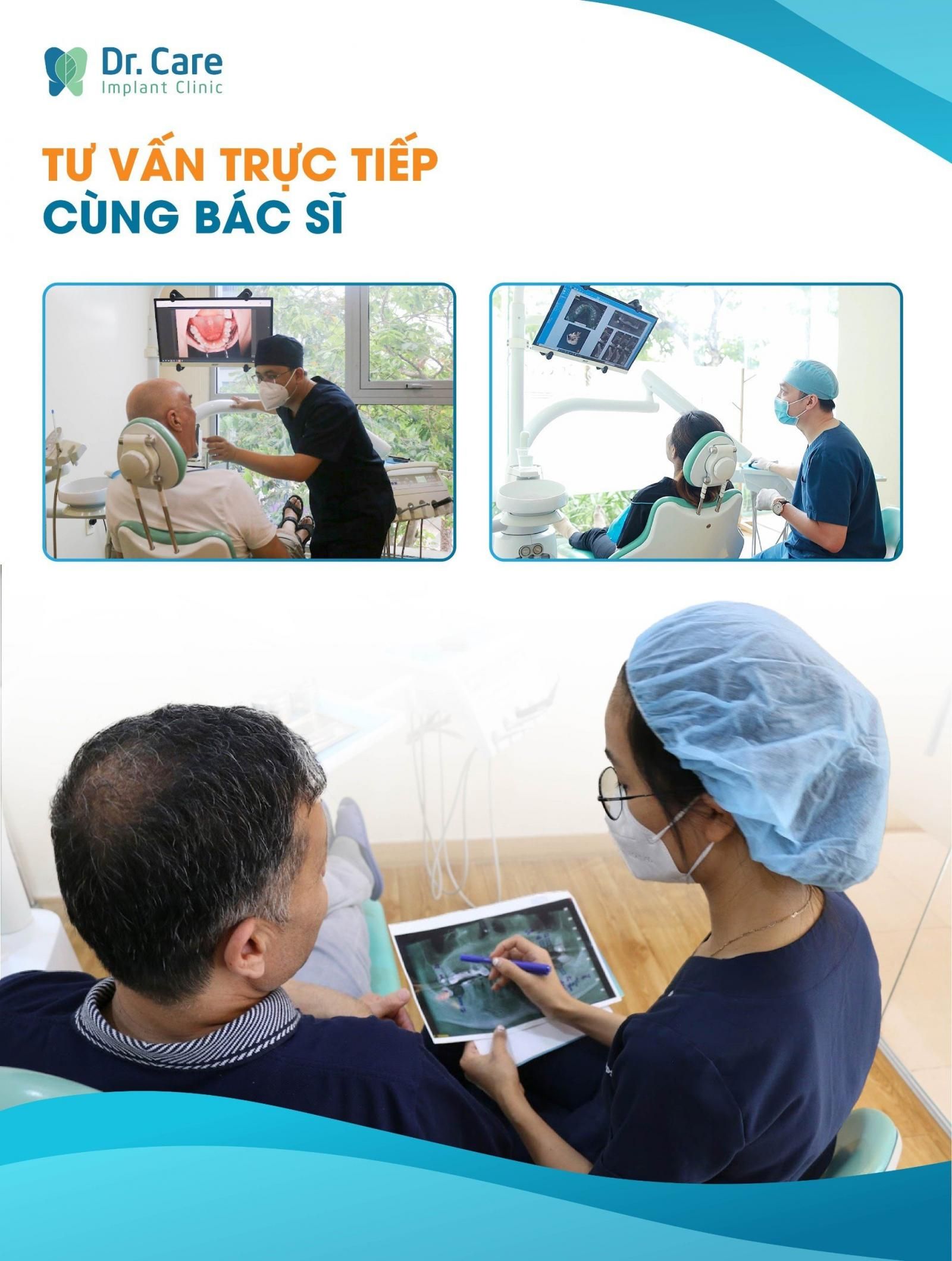 Quy trình thăm khám và tư vấn tại nha khoa Dr. Care