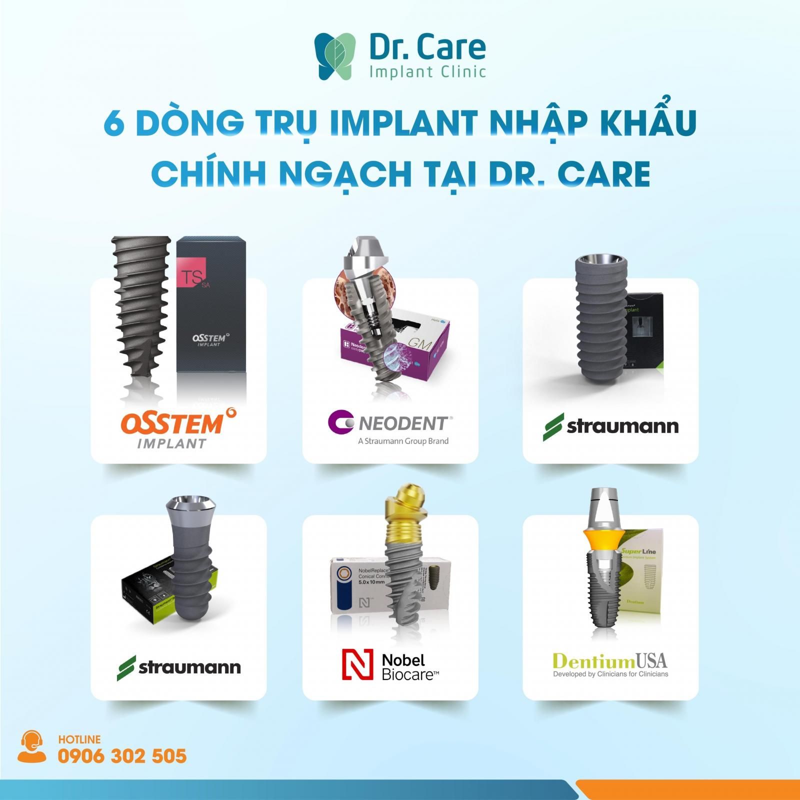 Trụ Implant tại Dr. Care