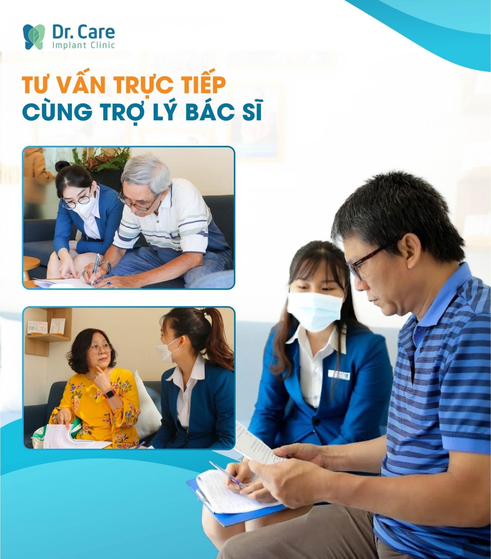 Tư vấn trực tiếp cùng trợ lý bác sĩ