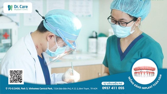 Dr.Care nha khoa chuyên sâu trồng răng implant đảm bảo tay nghề các Bác sĩ và chất lượng trụ implant cho khách hàng