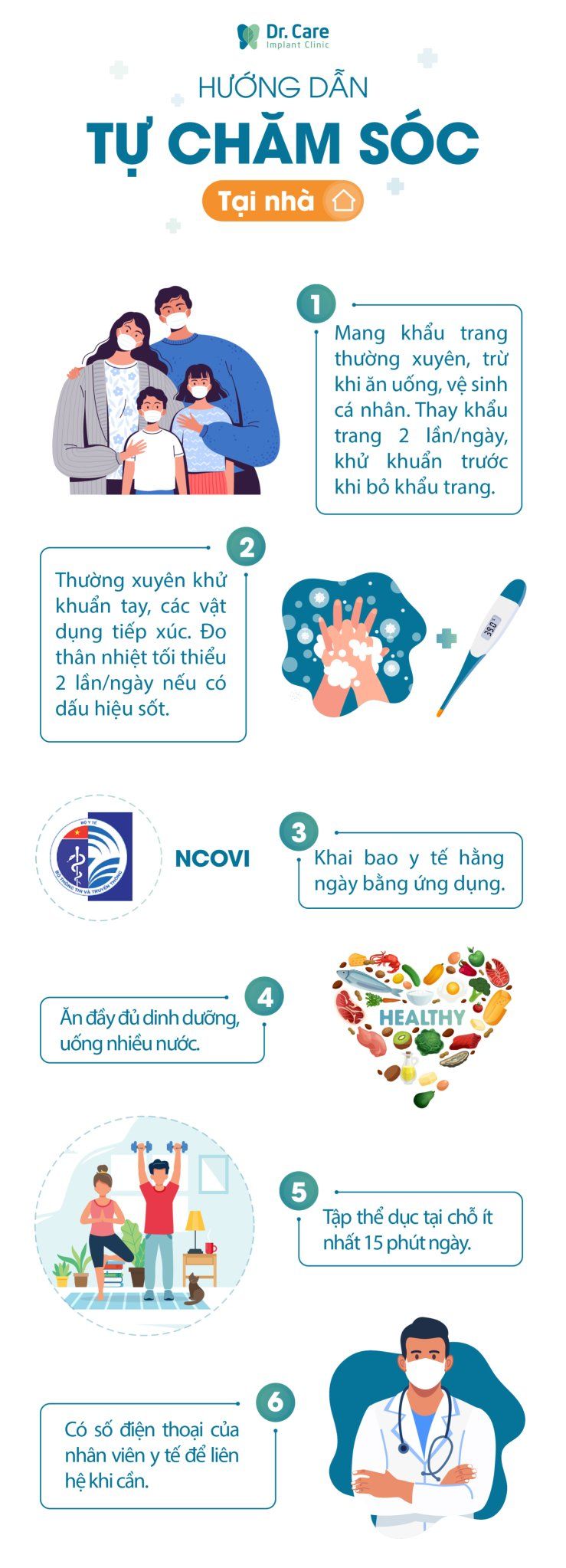 tự chăm sóc covid