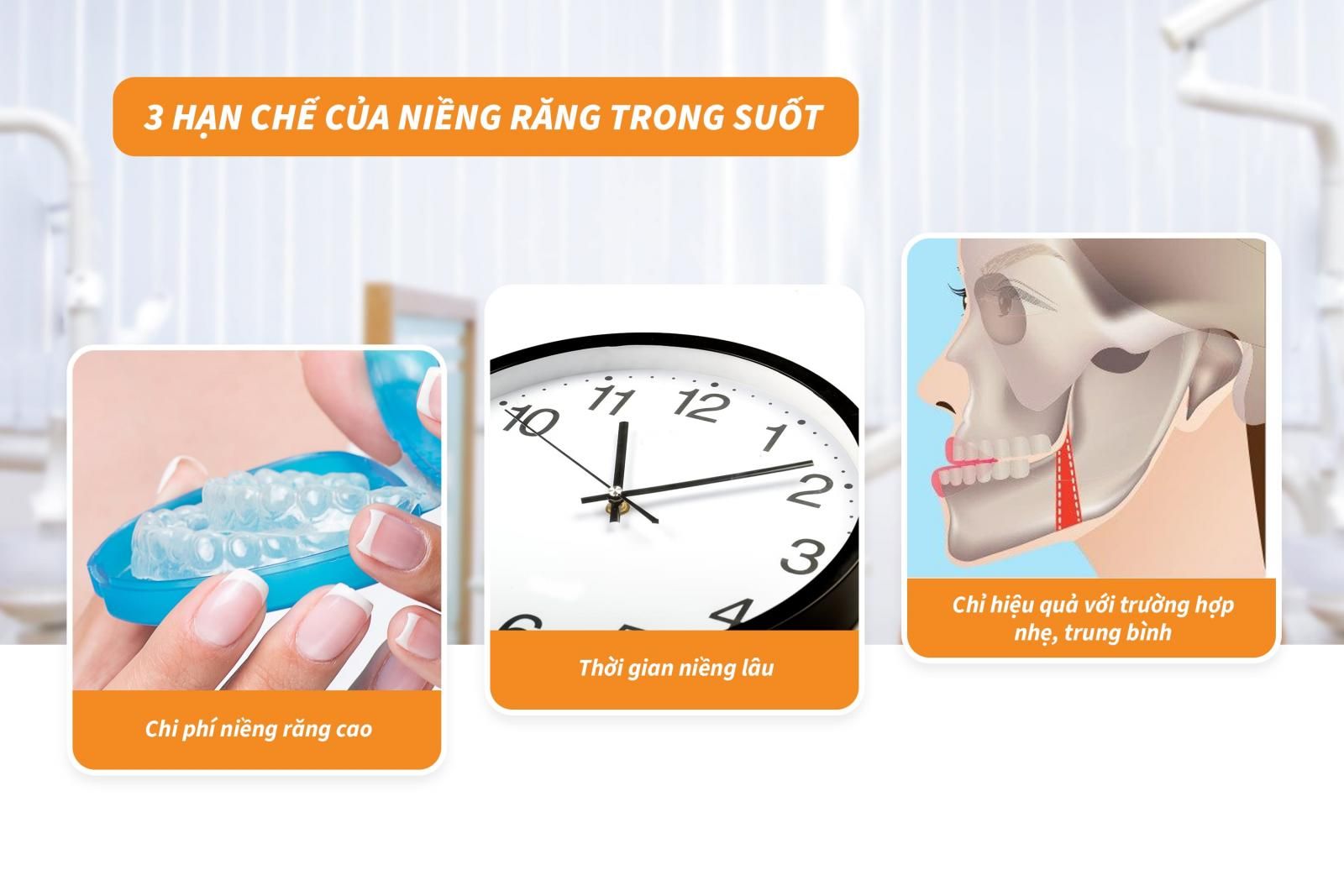 03 hạn chế của niềng răng trong suốt