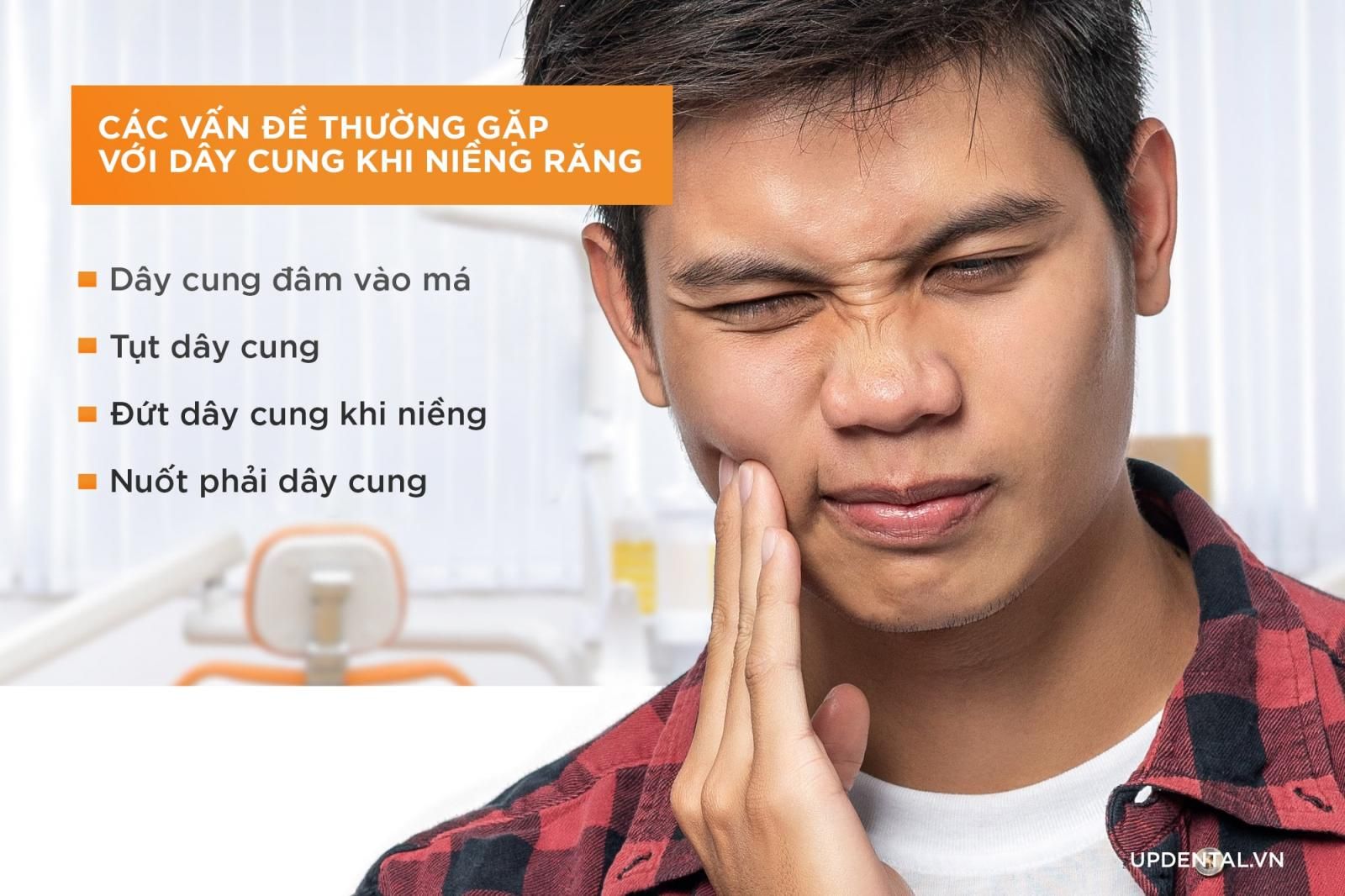 các vấn đề thường gặp với dây cung khi niềng răng