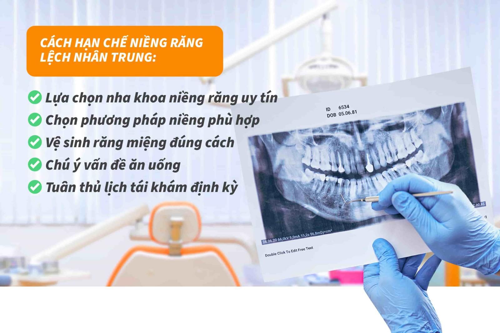 Cách hạn chế niềng răng lệch nhân trung