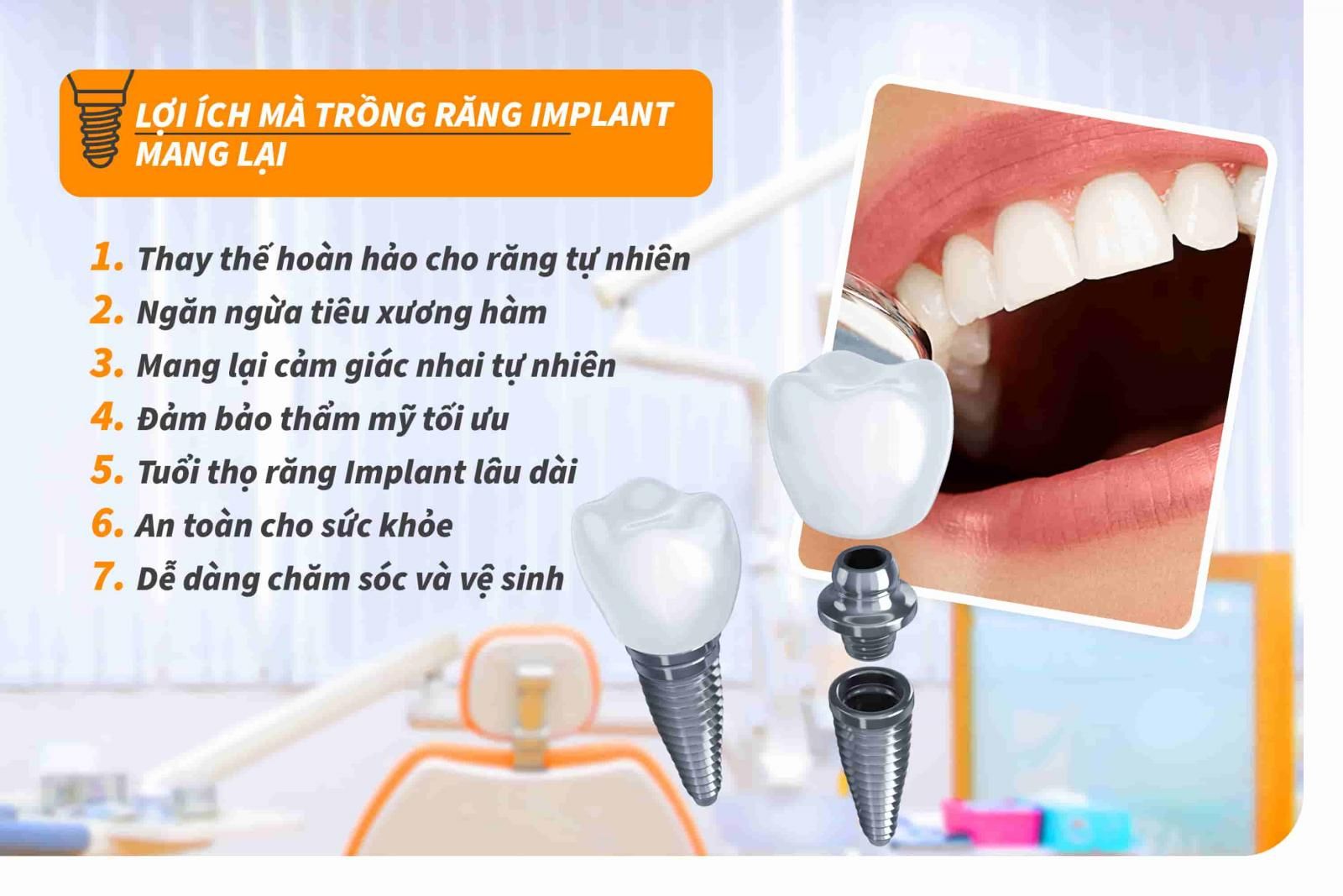 Lợi ích mà trồng răng Implant mang lại