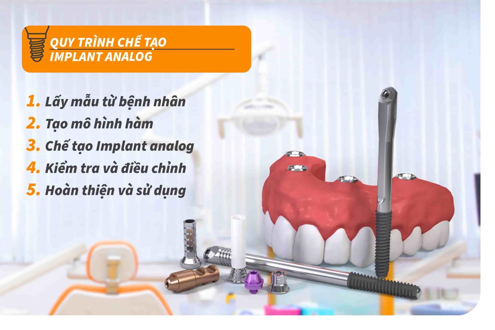 Quy trình chế tạo Implant analog