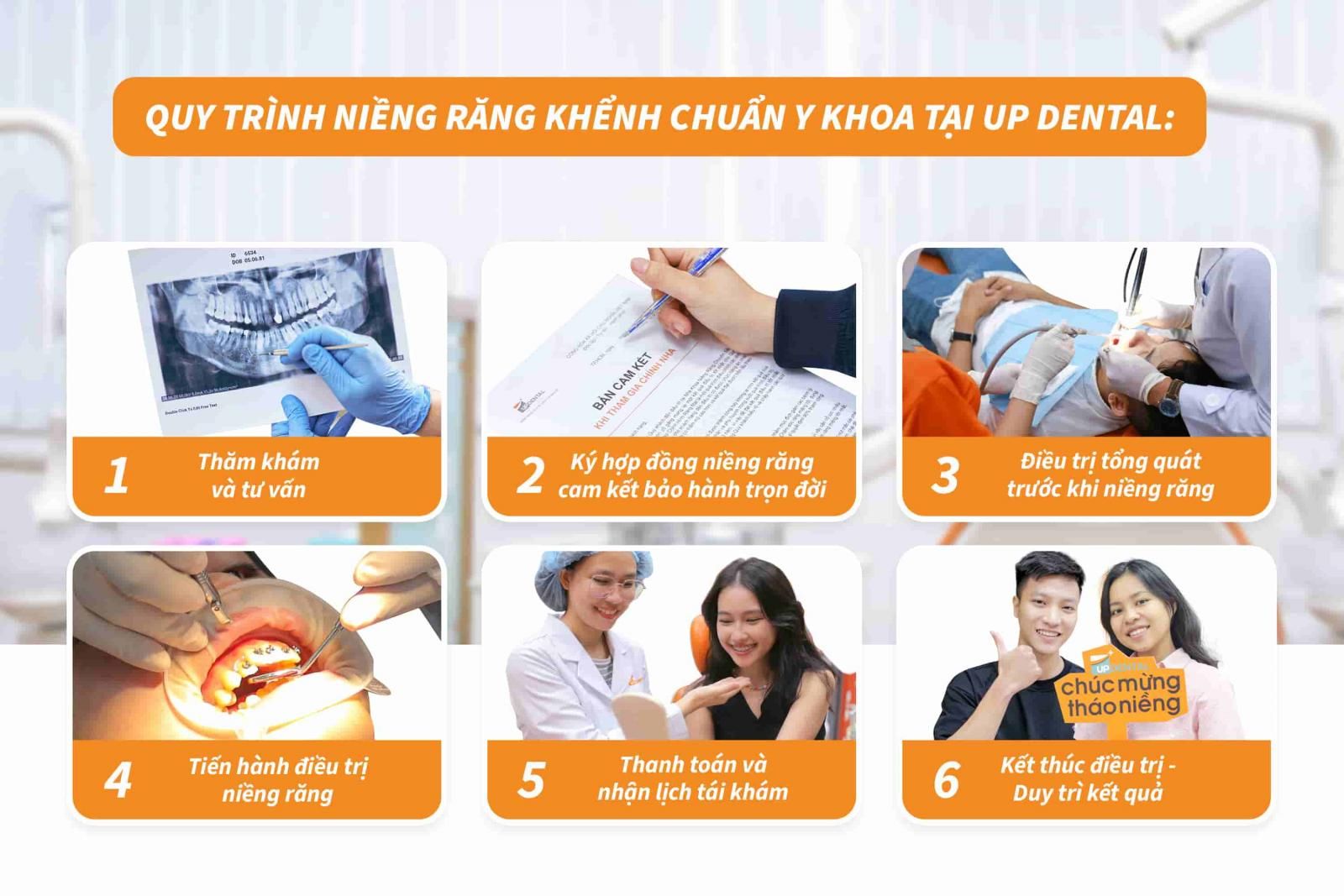 Quy trình niềng răng khấp khểnh chuẩn Y khoa tại Up Dental