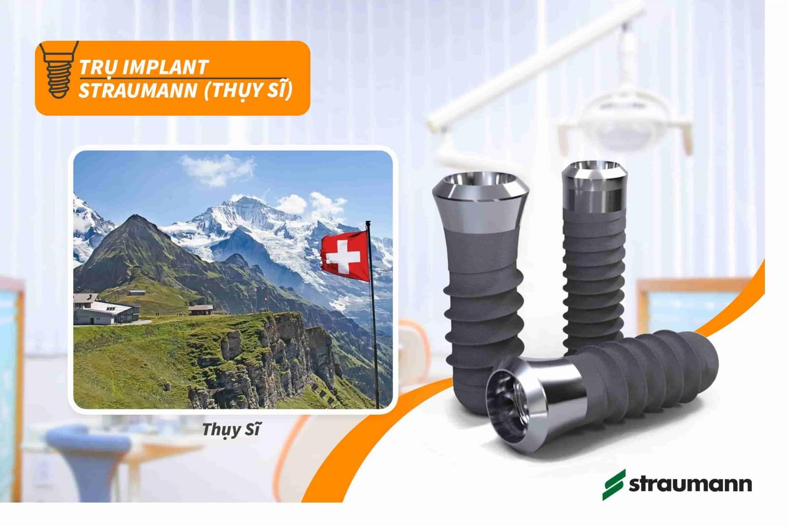 Trụ Implant Straumann của Thụy Sĩ