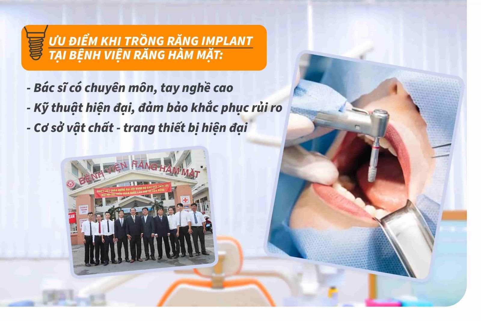 Ưu điểm khi trồng răng Implant tại bệnh viện răng hàm mặt