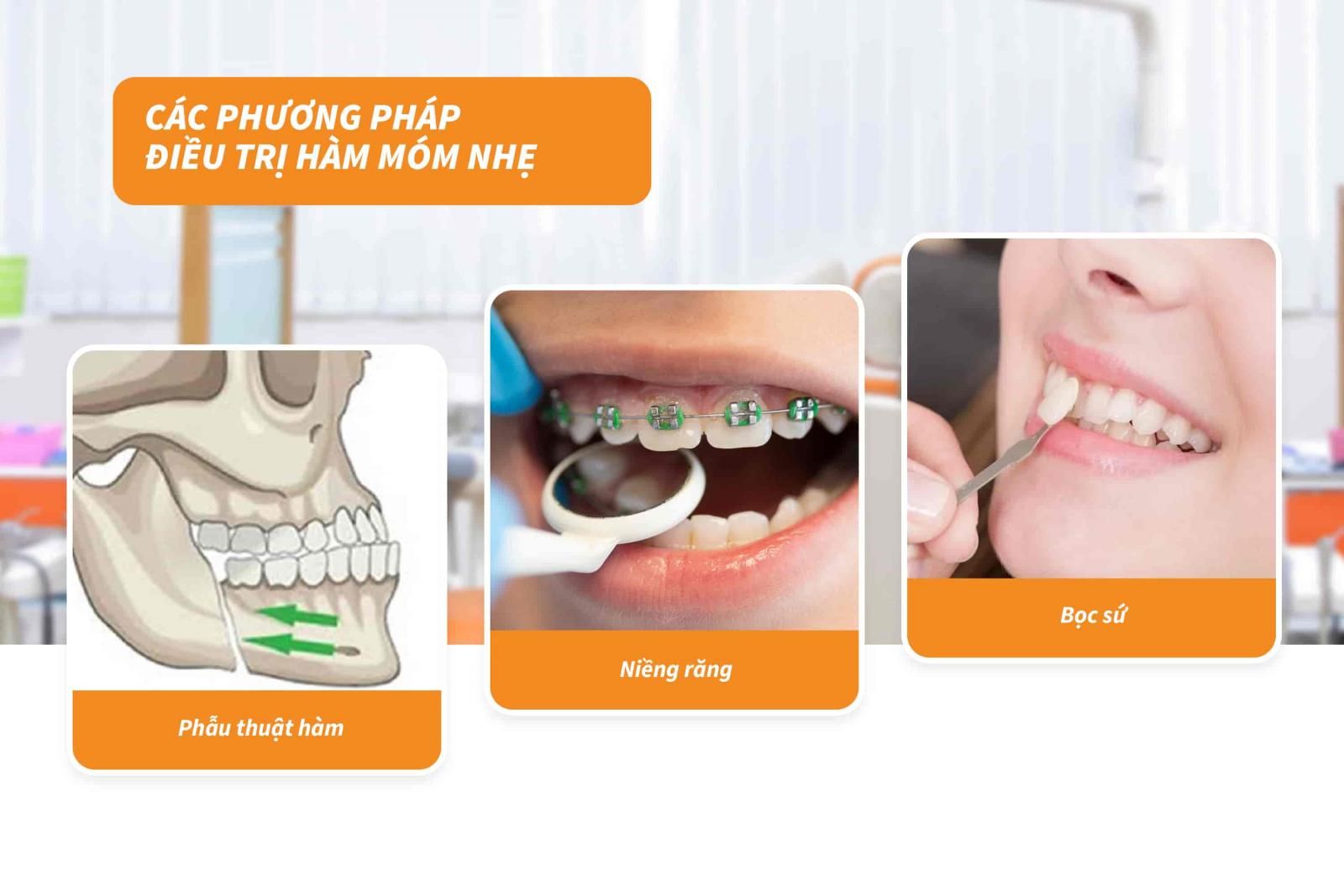 Các phương pháp điều trị hàm móm nhẹ