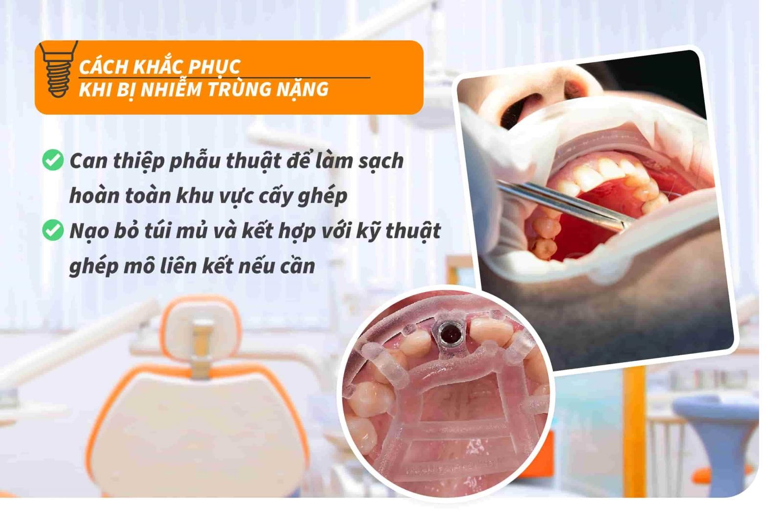 Cách khắc phục khi bị nhiễm trùng nặng