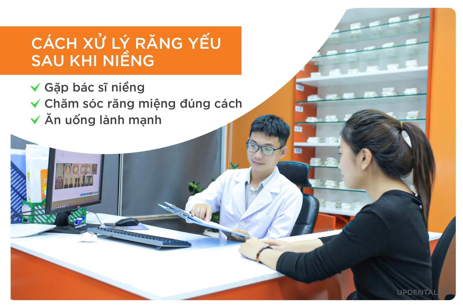 cách xử lý răng yếu sau khi niềng