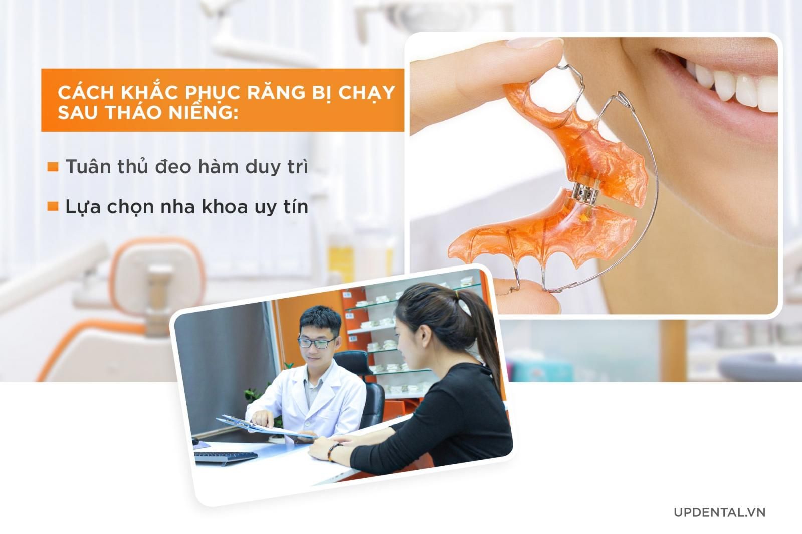 cách khắc phục răng bị chạy sau khi tháo niềng