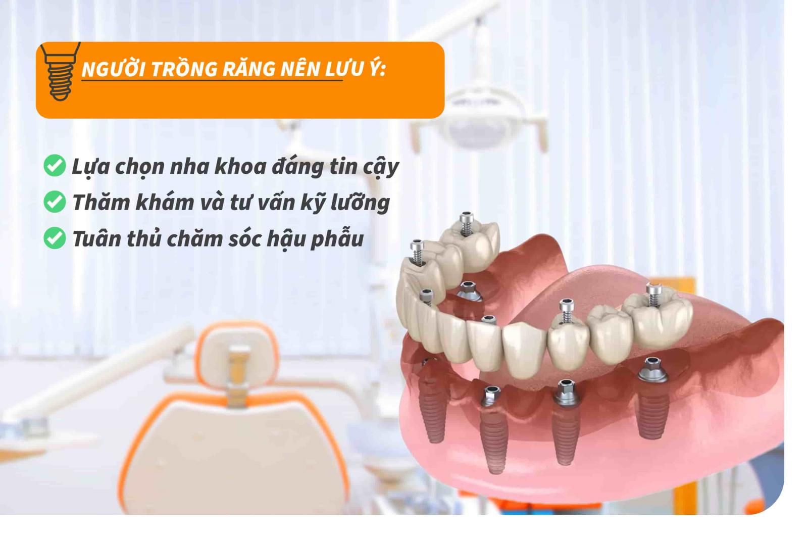 Lưu ý để trồng răng Implant an toàn 