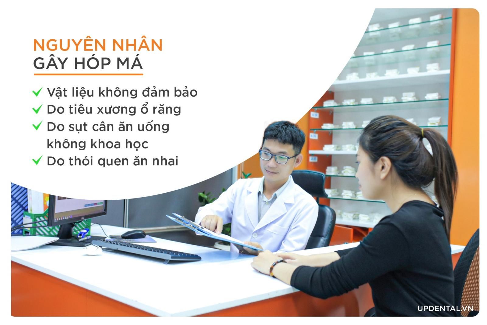 nguyên nhân niềng răng bị hóp má