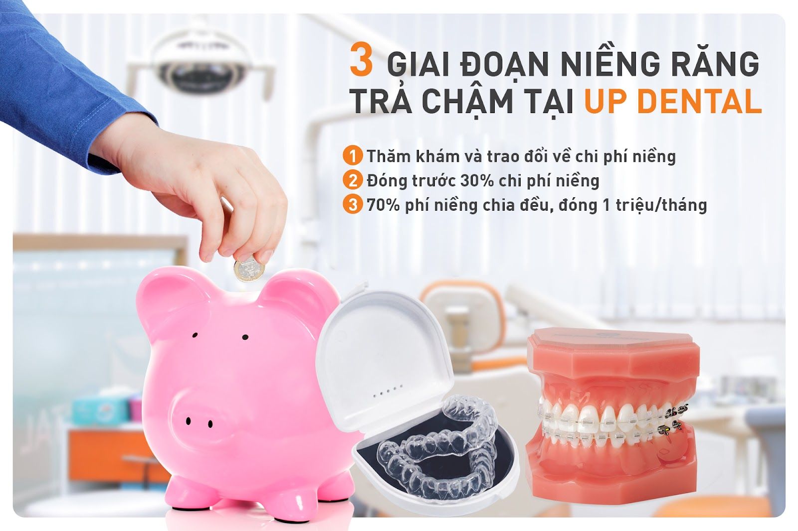 các giai đoạn niềng răng trả góp