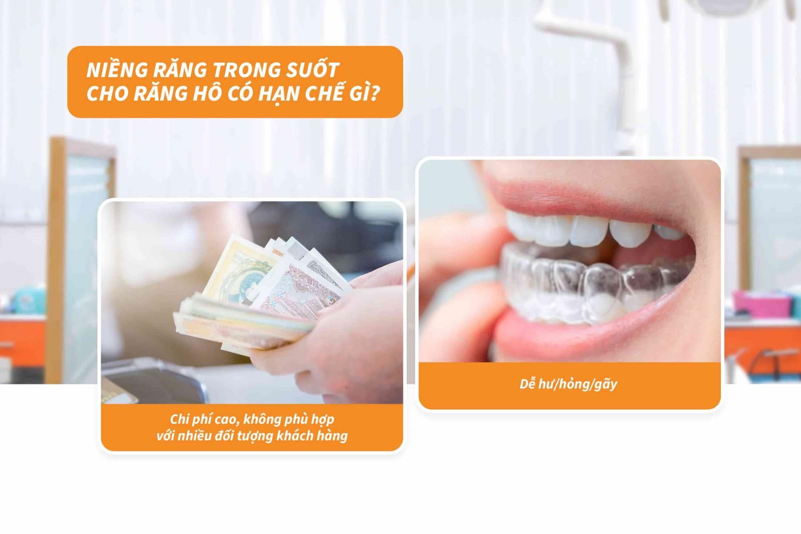 Niềng răng trong suốt cho răng hô có hạn chế gì?