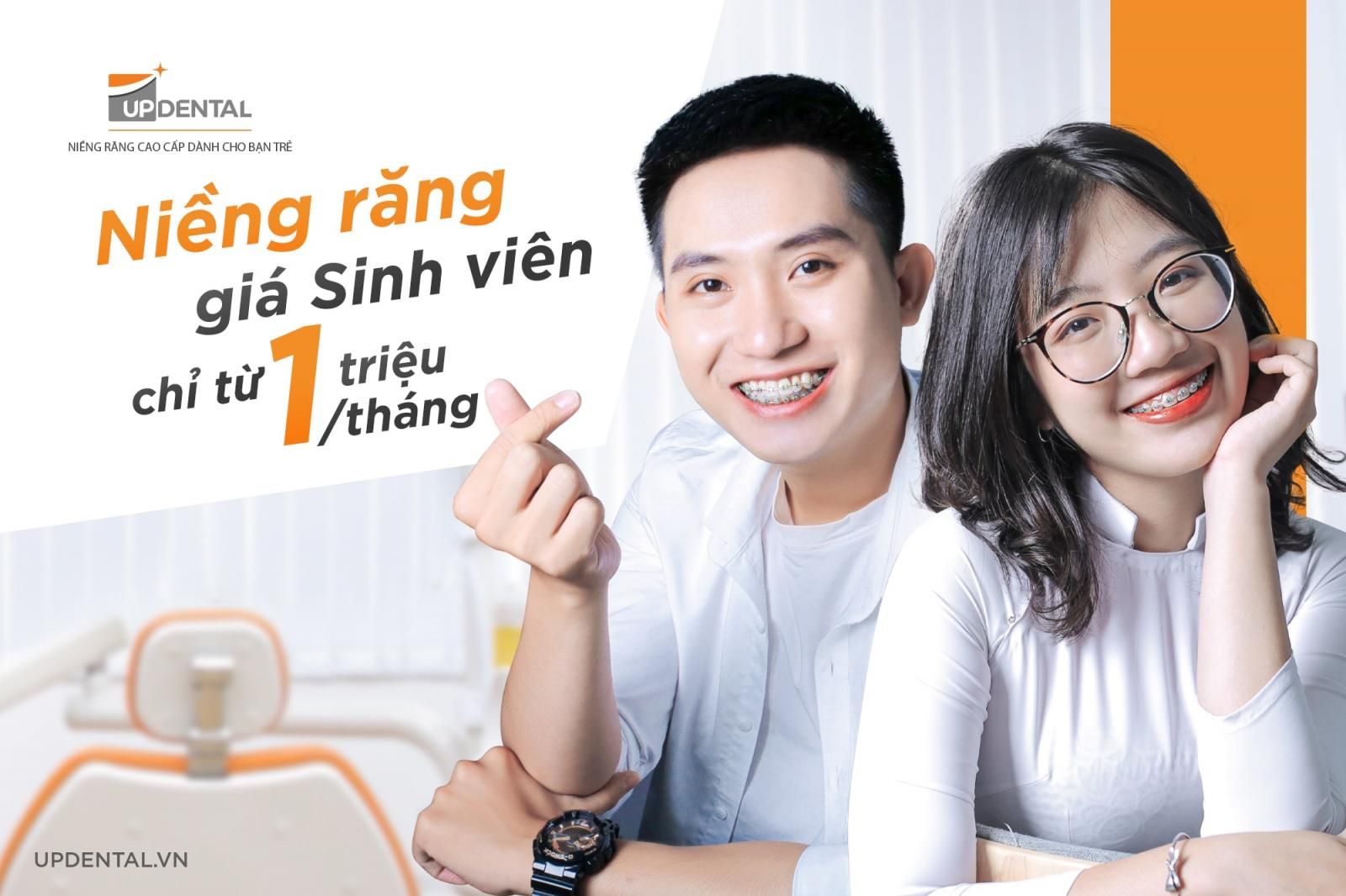 Niềng răng giá sinh viên 1 triệu/1 tháng