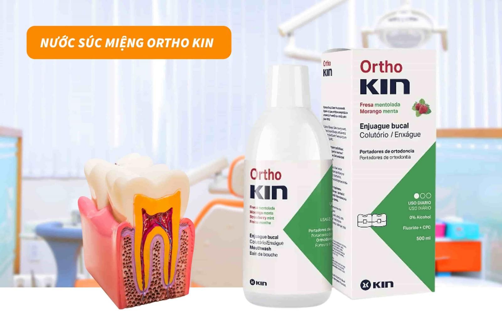 Nước súc miệng Ortho Kin