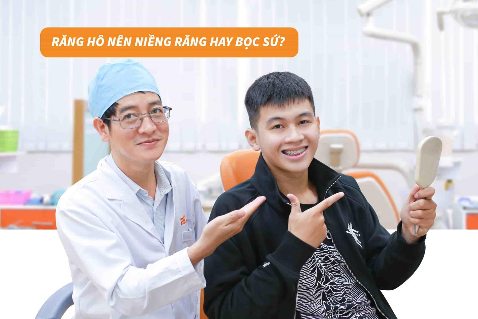 Răng hô nên niềng răng hay bọc sứ?