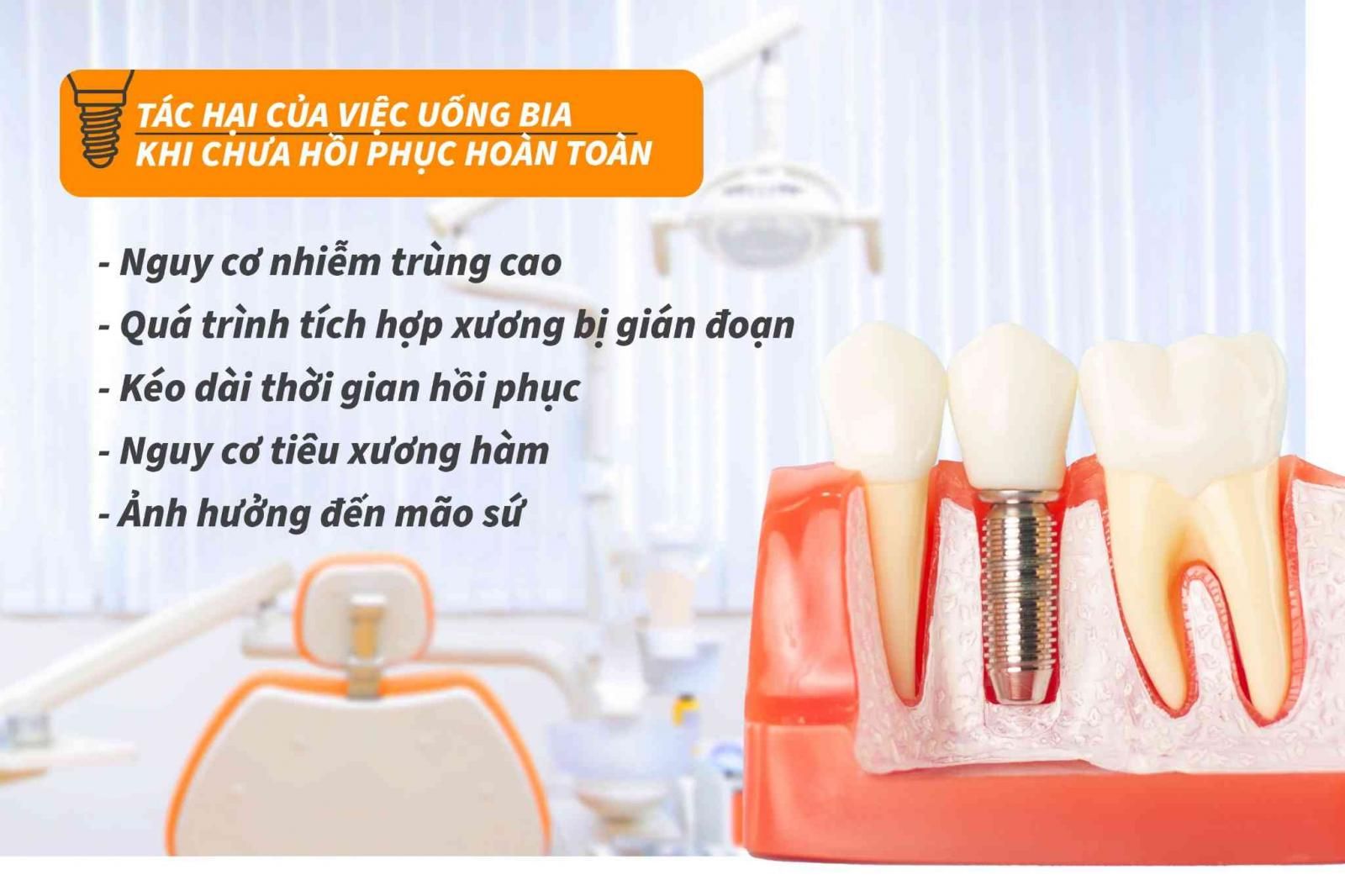 Tác hại của việc uống bia khi chưa hồi phục hoàn toàn