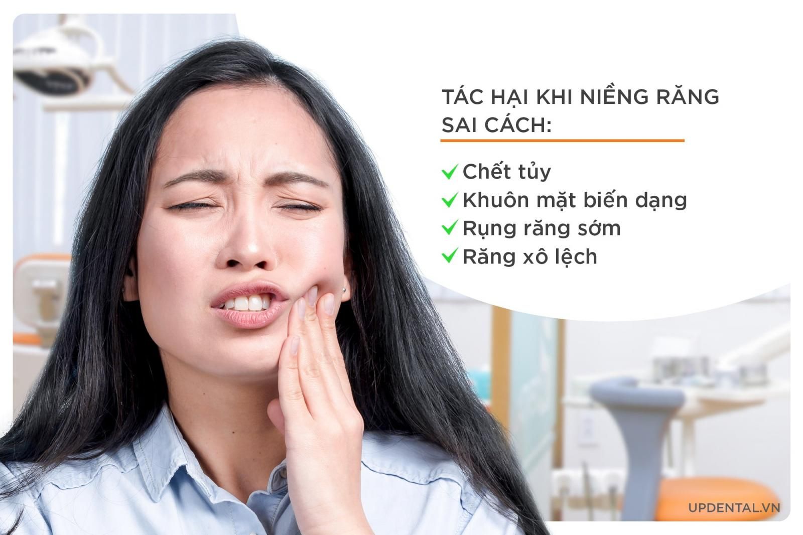 tác hại khi niềng răng