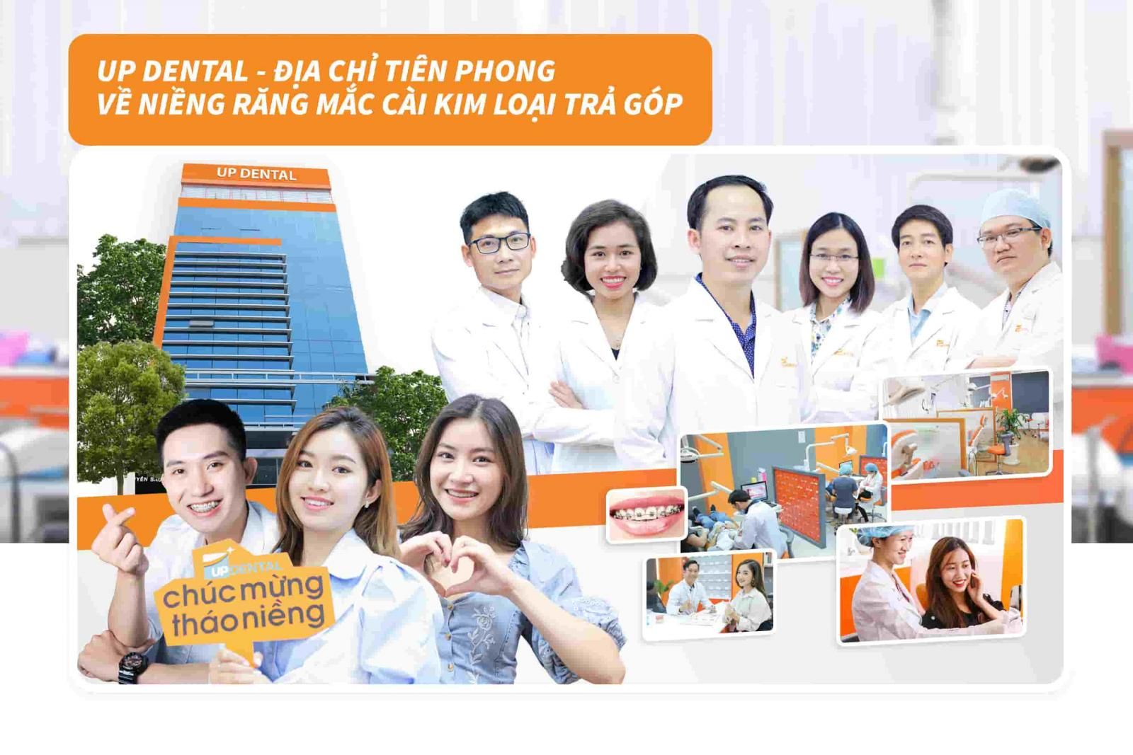 Up Dental tiên phong về niềng răng mắc cài kim loại trả góp