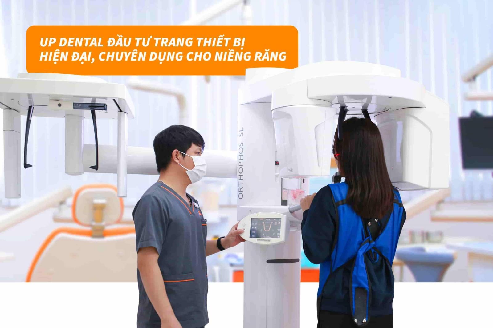 Up Dental trang bị máy móc hiện đại hàng đầu thế giới chuyên sâu cho niềng răng