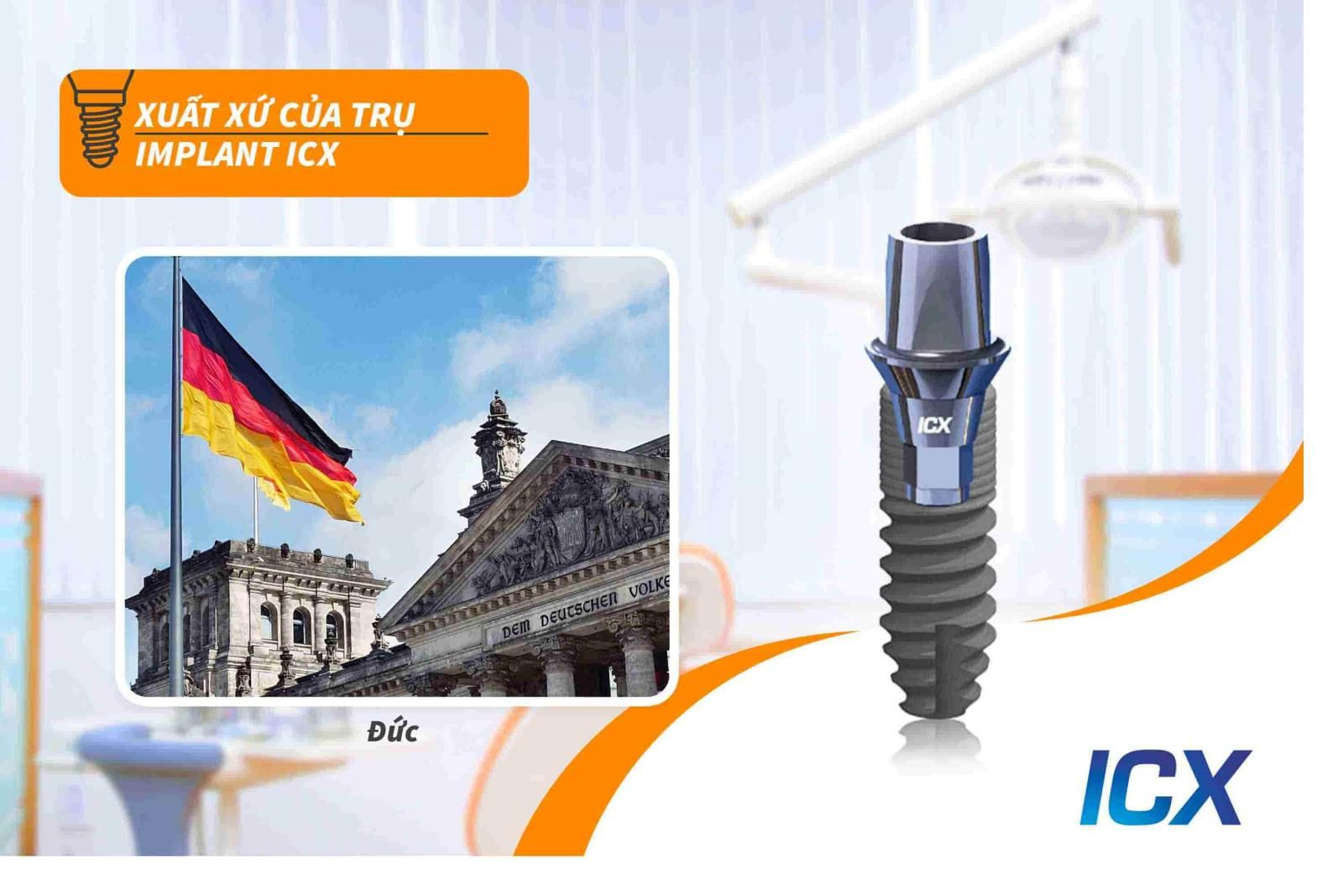 Xuất xứ của trụ Implant ICX