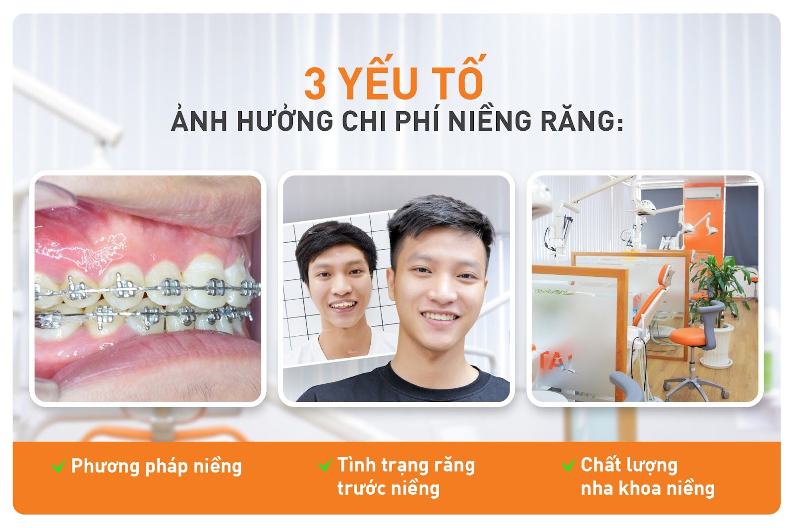 3 yếu tố ảnh hưởng đến chi phí niềng răng